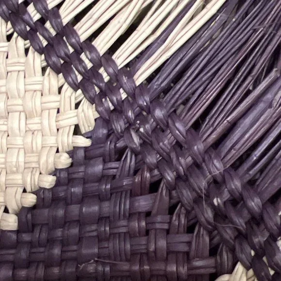 Veronica Beard Dans la Main Bag Handmade Iraca Palm Brown❤️Great gift❤️ - Picture 7 of 13